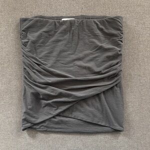 JAMES PERSE Wrap front Ruched Mini skirt